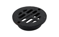 NDS 8" Ductile Iron Round Duracast Grate, Connects To 8" Spee-D Basin & Drain Pipes