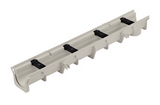 NDS Dura Slope 6" X 4' X 5.8" Light Gray Channel Drain, 4.0" To 4.3" Invert Depth