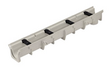 NDS Dura Slope 6" X 4' X 6.4" Light Gray Channel Drain, 4.7" To 5.00 Invert Depth