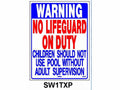 Nassco SW-1TXP Texas Warning No Lifeguard On Duty pool safety sign, 18 by 24 inches