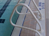Saftron P-429-Z-W pretzel handrail pair installed at the deck