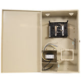 Intermatic P40000RT1 load center, interior view of the breaker base and wiring space