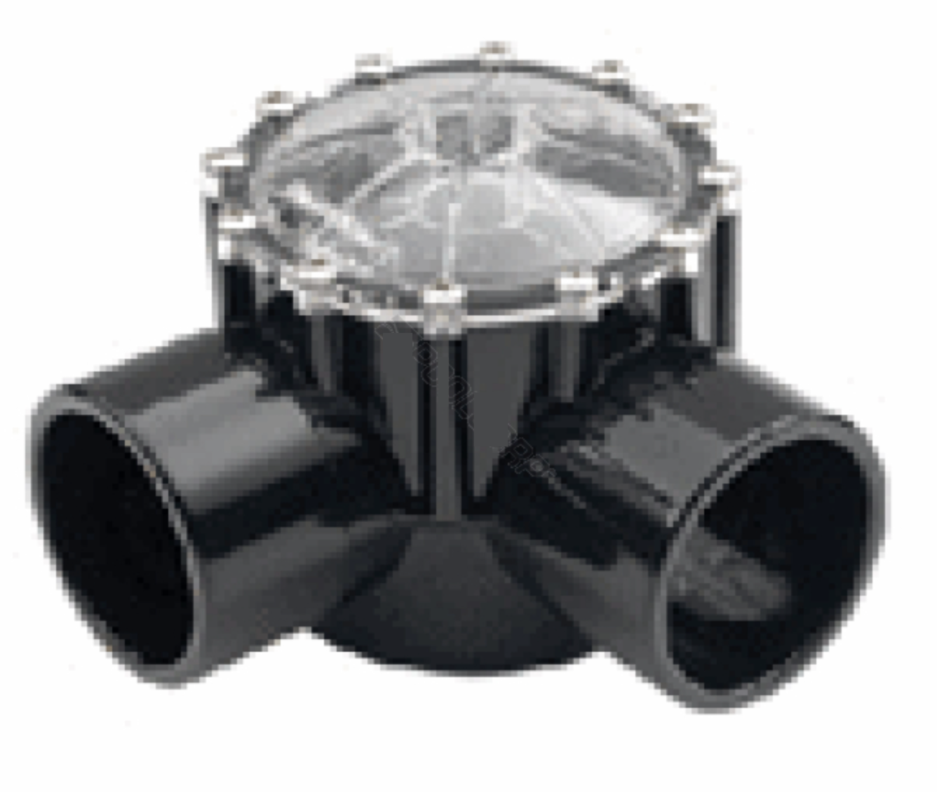 Pentair 263077 90-degree CPVC FullfloXF check valve, 2.50 inch by 3 inch, black