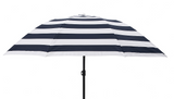 Pool Buoy replacement umbrella in Black & White Stripe