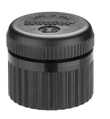 Hunter PCB-20, Pressure-Compensating Bubbler, flood pattern, 2.0 GPM, ½" thread
