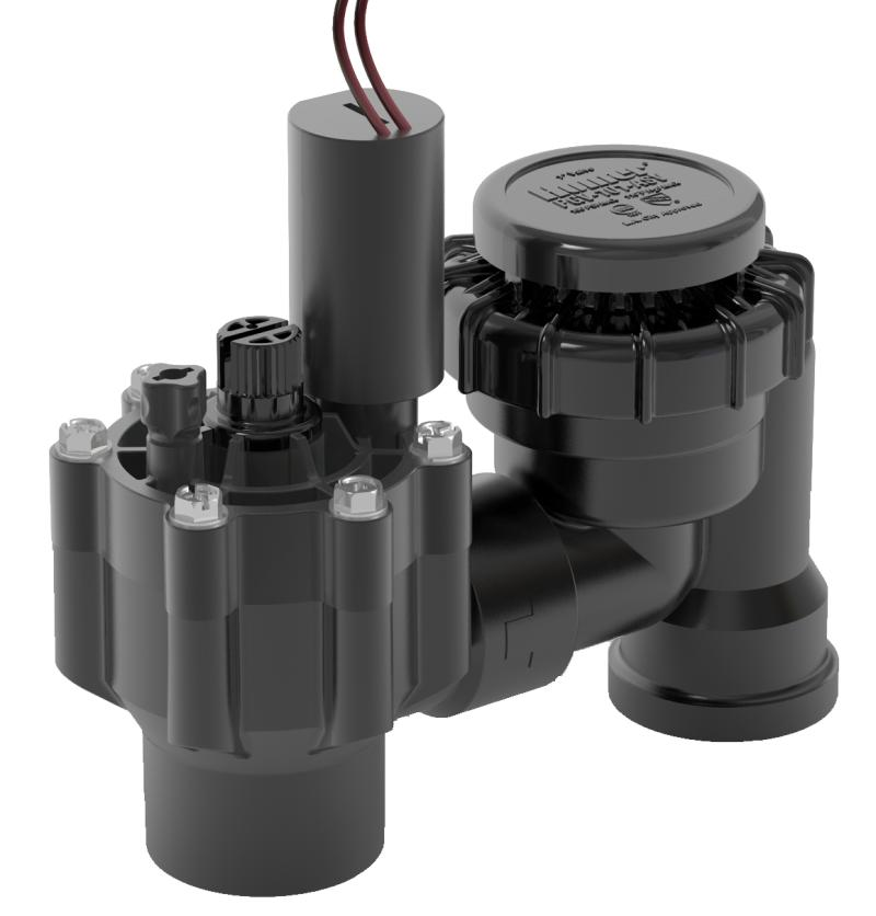 Hunter PGV-101-ASV; PGV Valve, 1" anti-siphon electric valve with flow control and female thread inlet / outlet; no solenoid