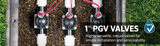 Hunter PGV-101-G, 1" Plastic Valve w/ Flow Control