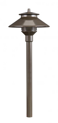 FX Luminaire PLLED20W12RBZ, 12" Bronze PL Path Light 20W LED