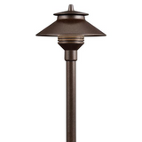 FX Luminaire PLLED20W12RBZ, 12" Bronze PL Path Light 20W LED