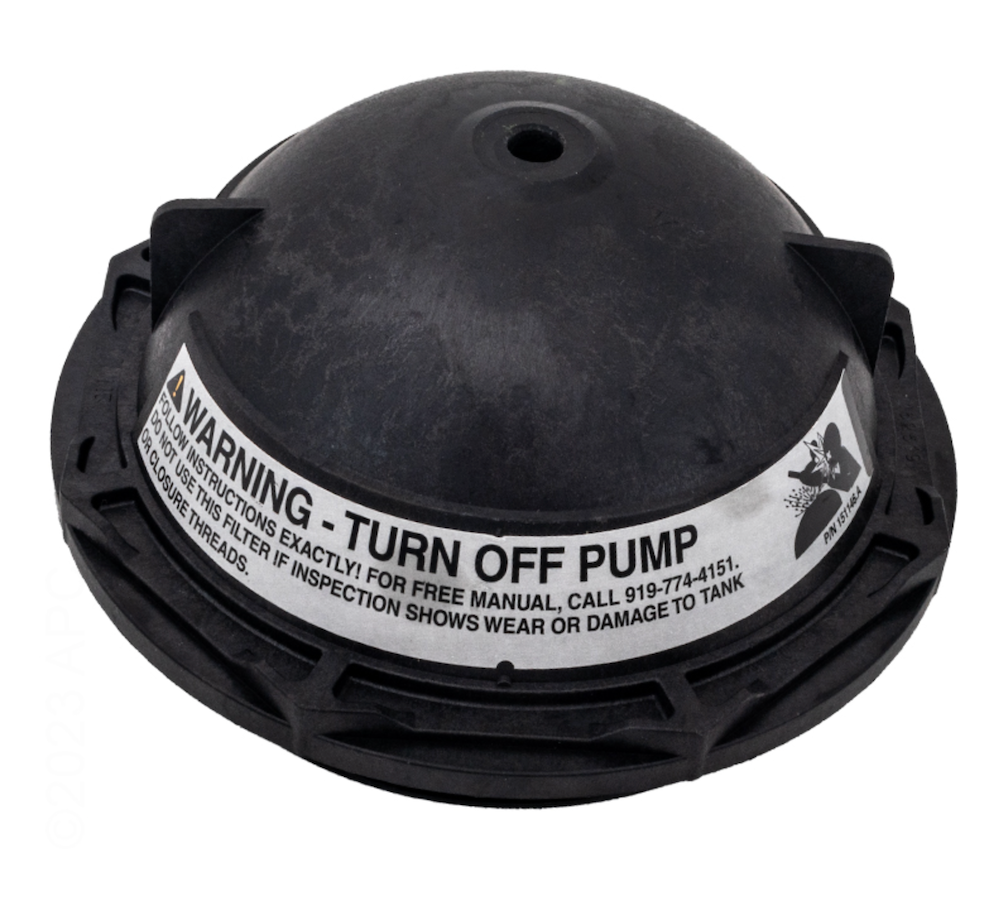 Pentair 154641Z closure kit, underside showing the 6 in. buttress thread