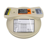 Pentair 178548Z Clean and Clear RP filter tank lid in almond, top view