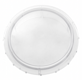 Pentair 350091Z SuperFlo clear pump strainer cover, top view
