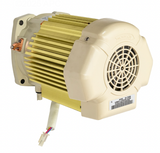 Pentair 356286S almond TEFC pump motor, shaft end view