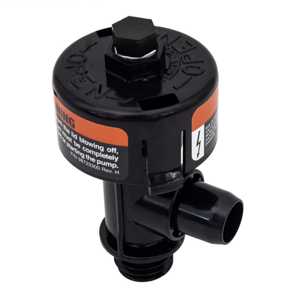 Pentair 98209800 air relief valve kit, angled view