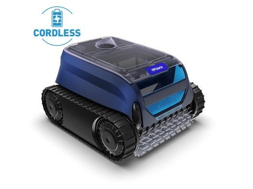 Polaris Freedom SC showing the rotating scrub brush and track wheels