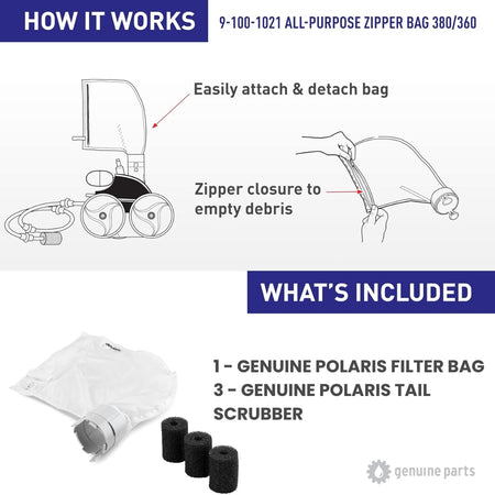 Polaris R0570600 scrubbers for the 360 and 380 cleaners