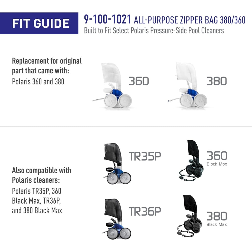 Polaris R0570600 kit with zippered bag and three scrubbers