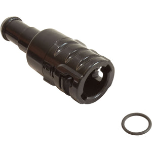 Polaris R0838100 black feed hose connector for Quattro Sport and P40 cleaners