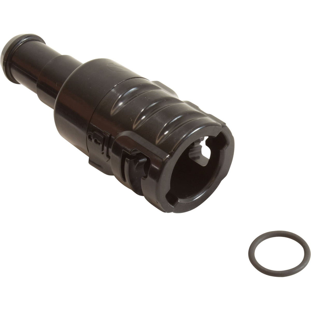 Polaris R0838100 black feed hose connector for Quattro Sport and P40 cleaners