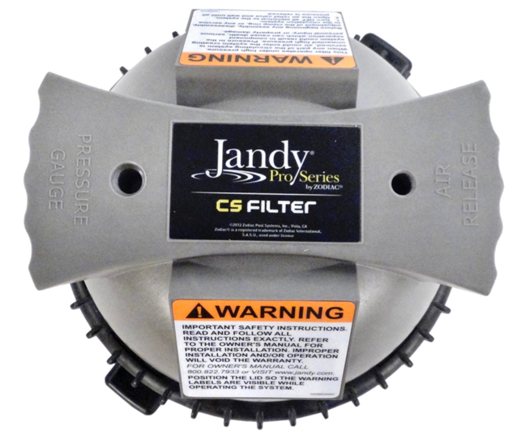 Jandy R0461900 top housing assembly for CS100 and CS150 cartridge filters, alternate view