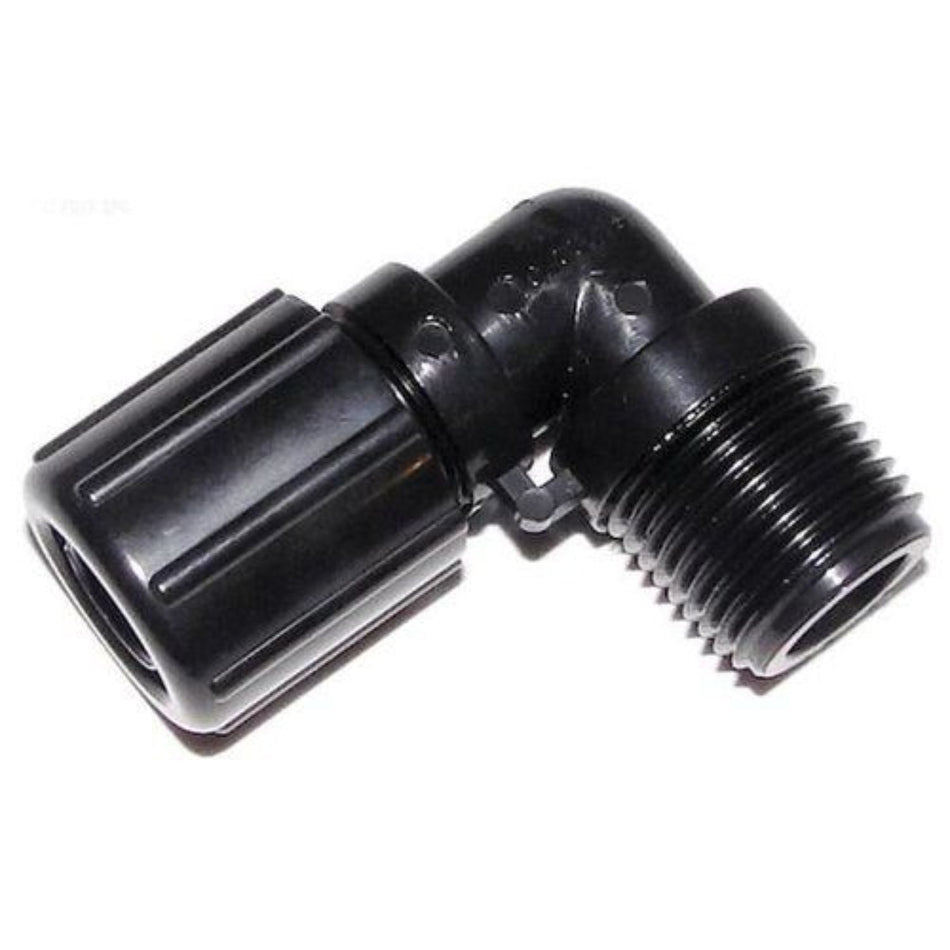 Pentair tube fitting w/ nut 0.5 x 90 dg - r172272