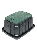 Rain Bird VBJMB, VB Series 10" Jumbo Valve Box with Black Body and Green Lid