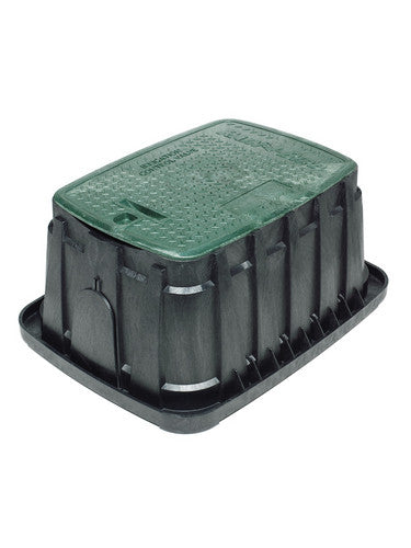 Rain Bird VBJMB, VB Series 10" Jumbo Valve Box with Black Body and Green Lid