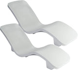 S.R. Smith RS-1-2-2PK R-Series white lounger, 2-pack