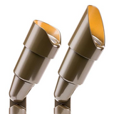 FX Luminaire RSLED35WFLBZ, 7.5" Bronze Metal Up Light Flood 35W 2700K
