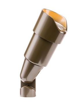 FX Luminaire RSECO20WFLBZ, 6-1/2" Bronze Metallic LED RS Up Light 20W 2700K