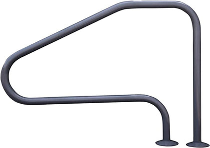 Saftron RTD-448-G gray return to deck 4-bend fully reinforced handrail, 48 x 32 inch, product photo