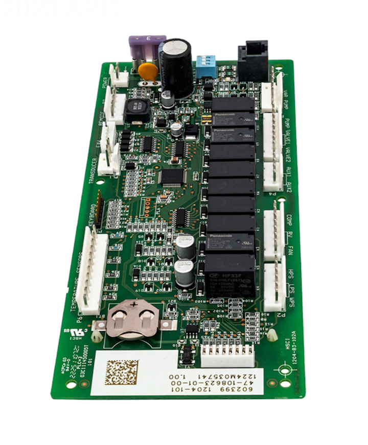 Raypak 100-10000347 heat pump control board, alternate view