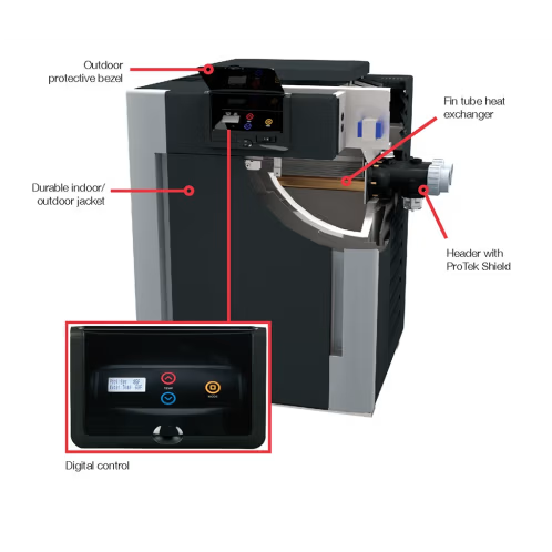 Raypak digital heater control panel