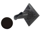 Black Oak Foundry S52-A-ORB diamond oak leaf scupper, alternate view