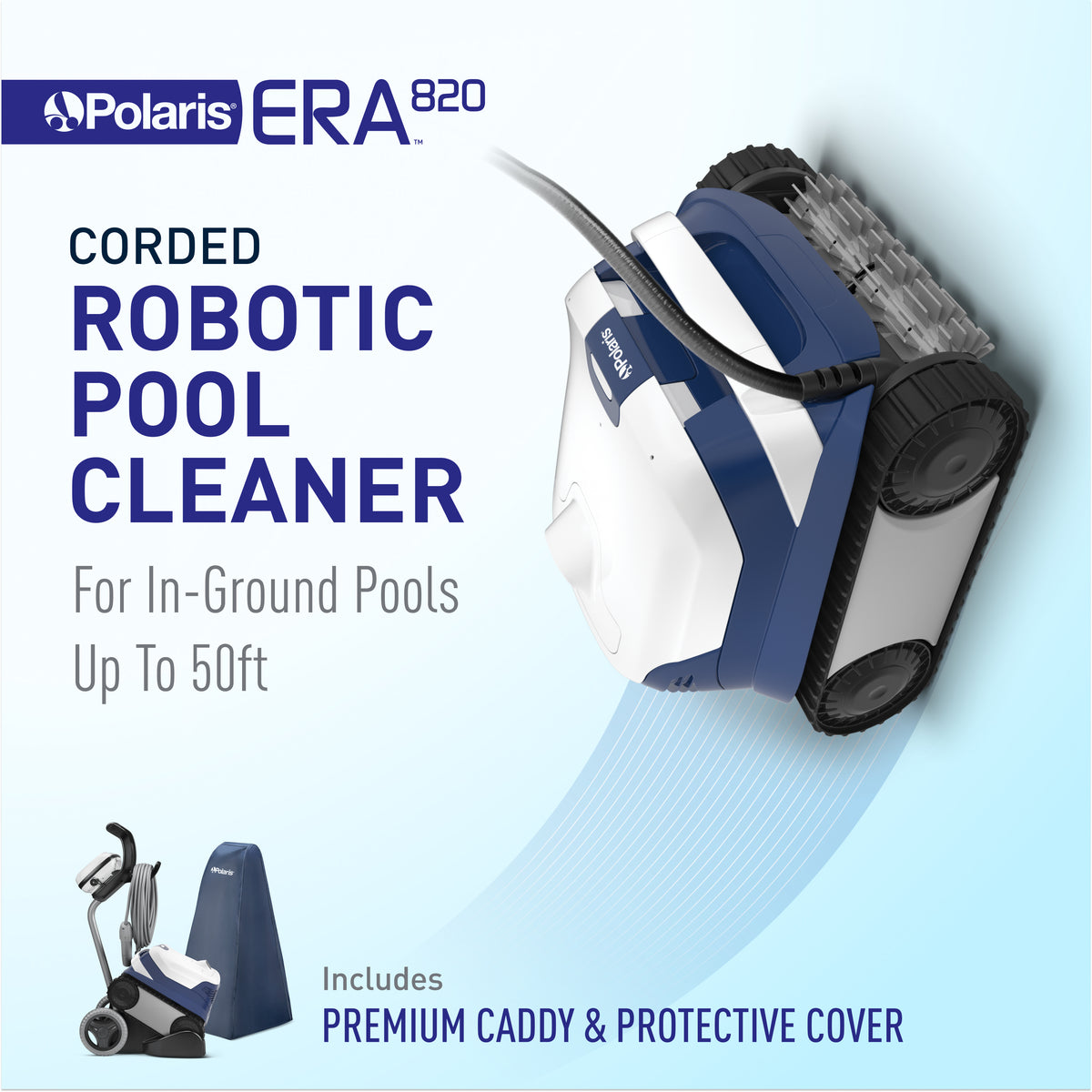 Polaris ERA 820 robotic cleaner feature detail