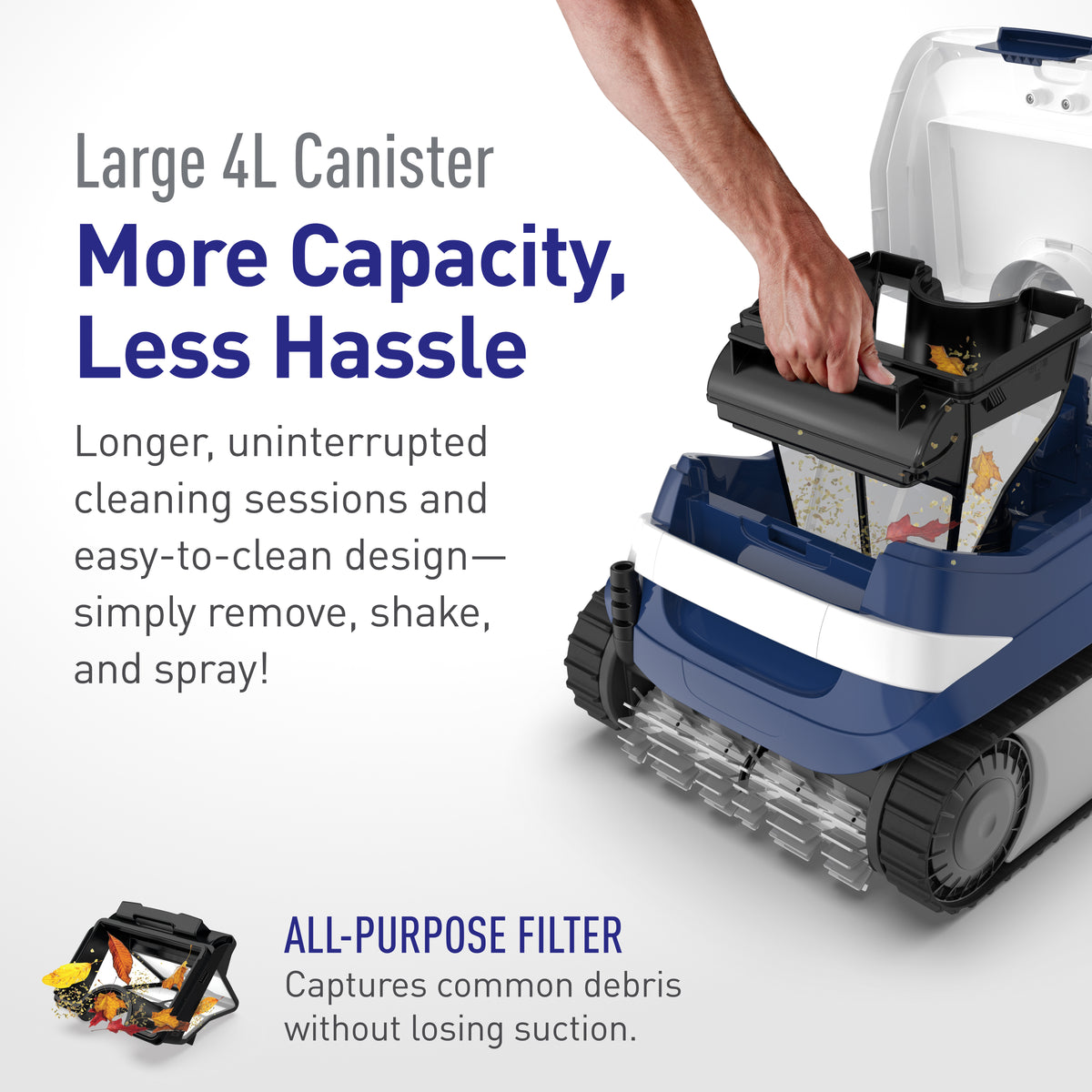 Polaris ERA 820 robotic cleaner feature detail