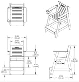 S.R. Smith 30in Sentry Lifeguard Chair | SLGC-30, view 2