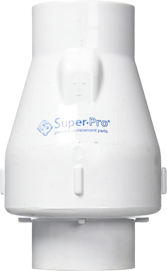 Magic Plastics Inc SuperPro Swing-Spring White Check Valve .5# SlipxSlip 2" | SP0821-20