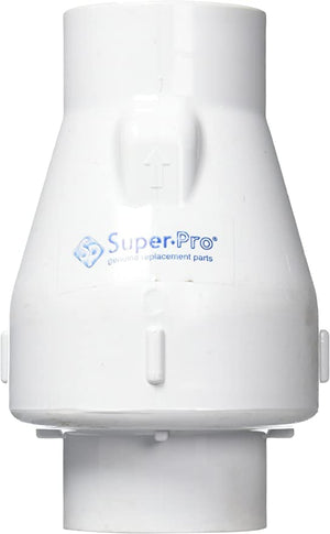 Magic Plastics Inc SuperPro Swing-Spring White Check Valve .5# SlipxSlip 2" | SP0821-20