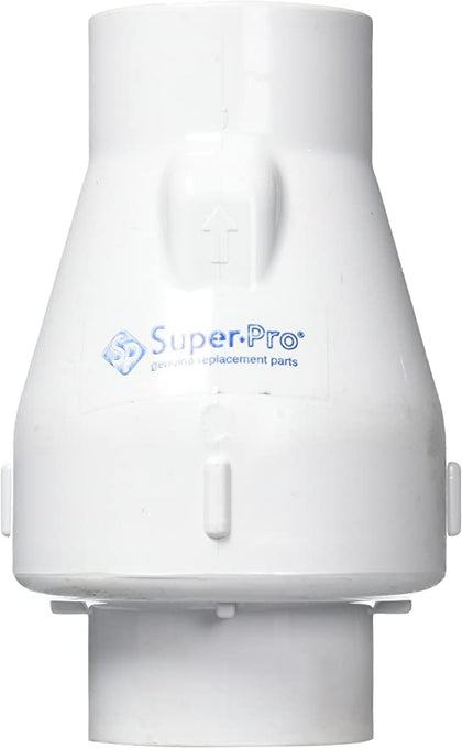 Magic Plastics Inc SuperPro Swing-Spring White Check Valve .5# SlipxSlip 2" | SP0821-20