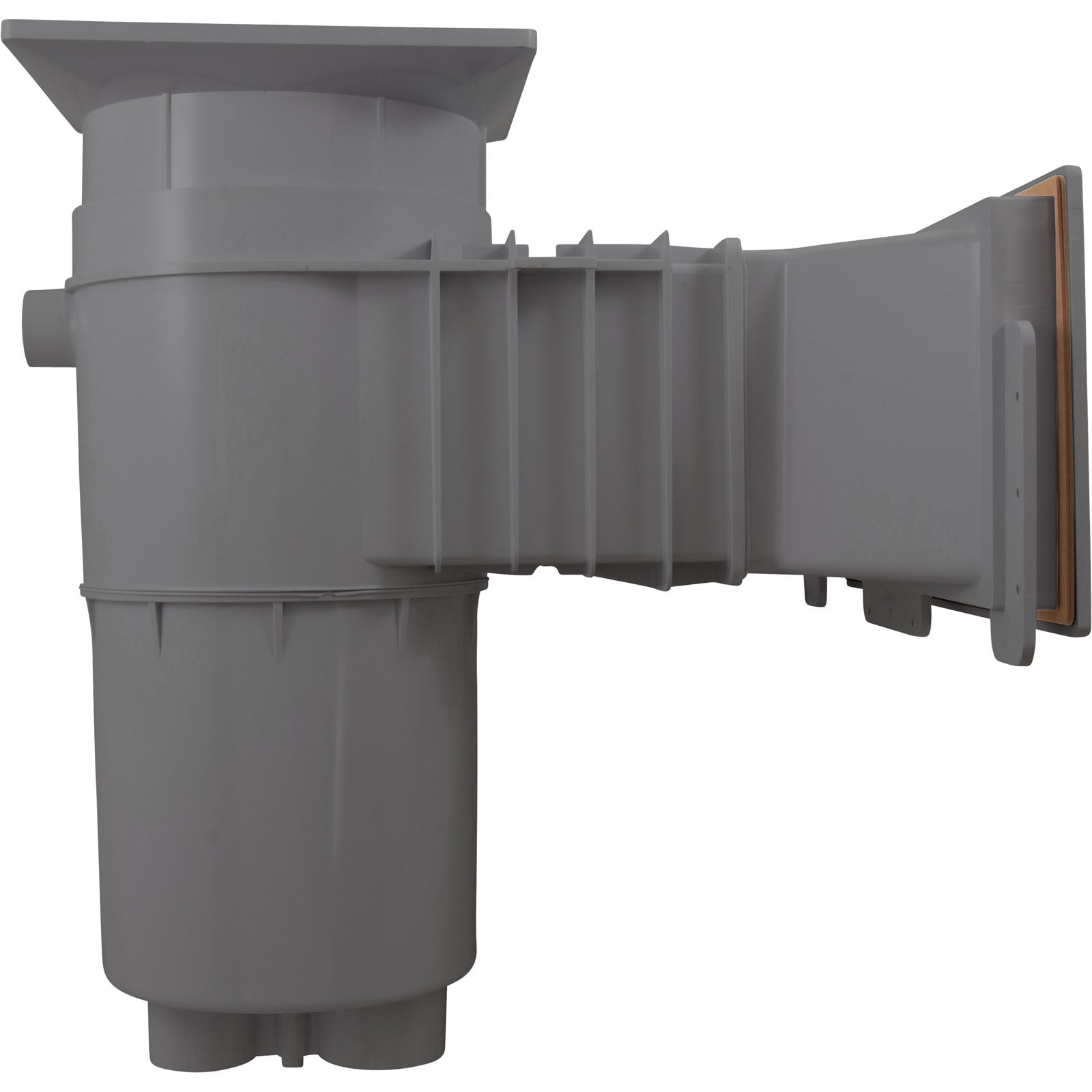 Hayward SP10852OMDGR Auto-Skim skimmer, wide track outside mount, alternate view