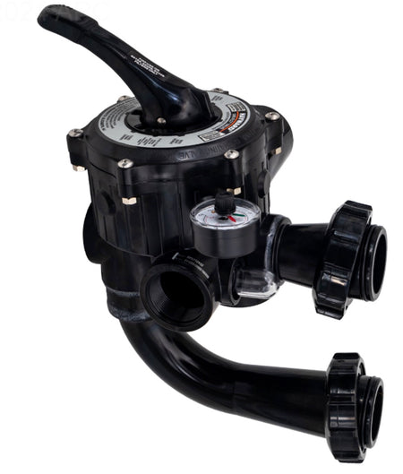Hayward SP0710X62 Vari-Flo valve, side view showing 1.5 in. ports
