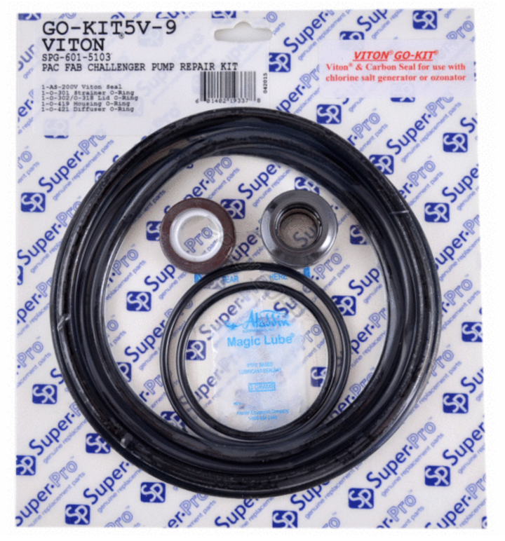 SuperPro GO-KIT5V-9 Viton gasket and o-ring kit for Pac Fab Challenger pumps