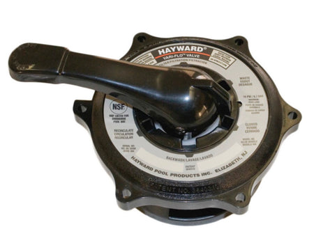 Hayward SPX0710XBA17 Vari-Flo key, cover and handle assembly, black, top view