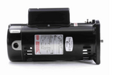 Century SQ1152 1.5 HP square flange pool pump motor, side view