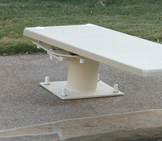 S.R. Smith cantilever steel jump stand, side view