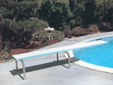 S.R. Smith 8' Frontier IV diving board on the stainless steel U-Frame stand, second view
