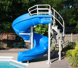 S.R. Smith Vortex Closed Flume Slide with Stairs, Gray Granite, view 2