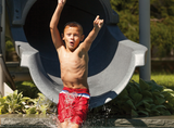 S.R. Smith Vortex Closed Flume Slide with Stairs, Gray Granite, view 3