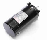 Century ST1072 pool pump motor, top view showing the nameplate